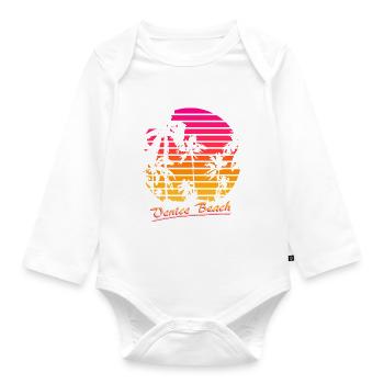 Venice Beach - Baby Bio-Langarm-Body - Weiß - Vorne