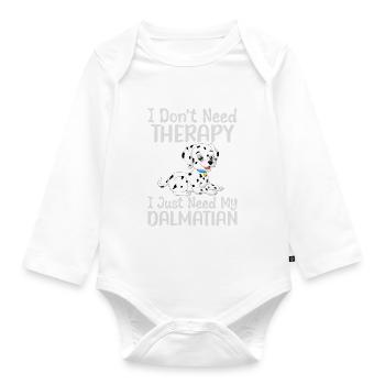 Cadeaux pour les amoureux dalmates - Body Bébé bio manches longues - blanc - Devant