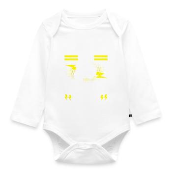 Electrician Electronics Technician - Organic Longsleeve Baby Bodysuit - white - Front