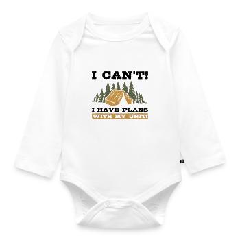 Cub Scouting Design Für Einen Pfadfinderführer - Organic Longsleeve Baby Bodysuit - white - Front