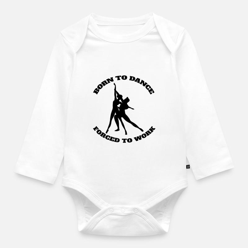 Ballet Gift Dance Dancer Ballerina Dance Class - Body Bébé bio manches longues - blanc