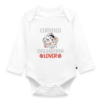 Gifts for Dalmatian Lovers - Baby Bio-Langarm-Body - Weiß - Vorne