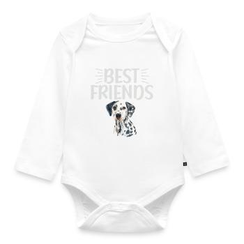 Gifts for Dalmatian Lovers - Baby Bio-Langarm-Body - Weiß - Vorne
