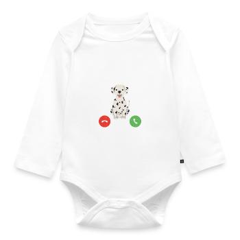 Gifts for Dalmatian Lovers - Baby Bio-Langarm-Body - Weiß - Vorne