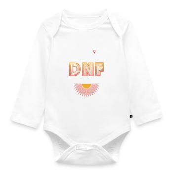 DNF: Did Not Fail - Geocaching Geocacher - Baby Bio-Langarm-Body - Weiß - Vorne