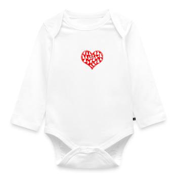 Great Dane Gifts - Baby Bio-Langarm-Body - Weiß - Vorne