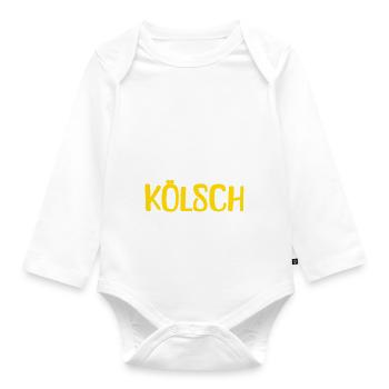 Ming Stadt Ming Kölsch Kölle Kölner Karneval Köln - Baby Bio-Langarm-Body - Weiß - Vorne