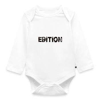 Limited Edition 2001 Geburtstag 2001 Geburtstag - Baby Bio-Langarm-Body - Weiß - Vorne