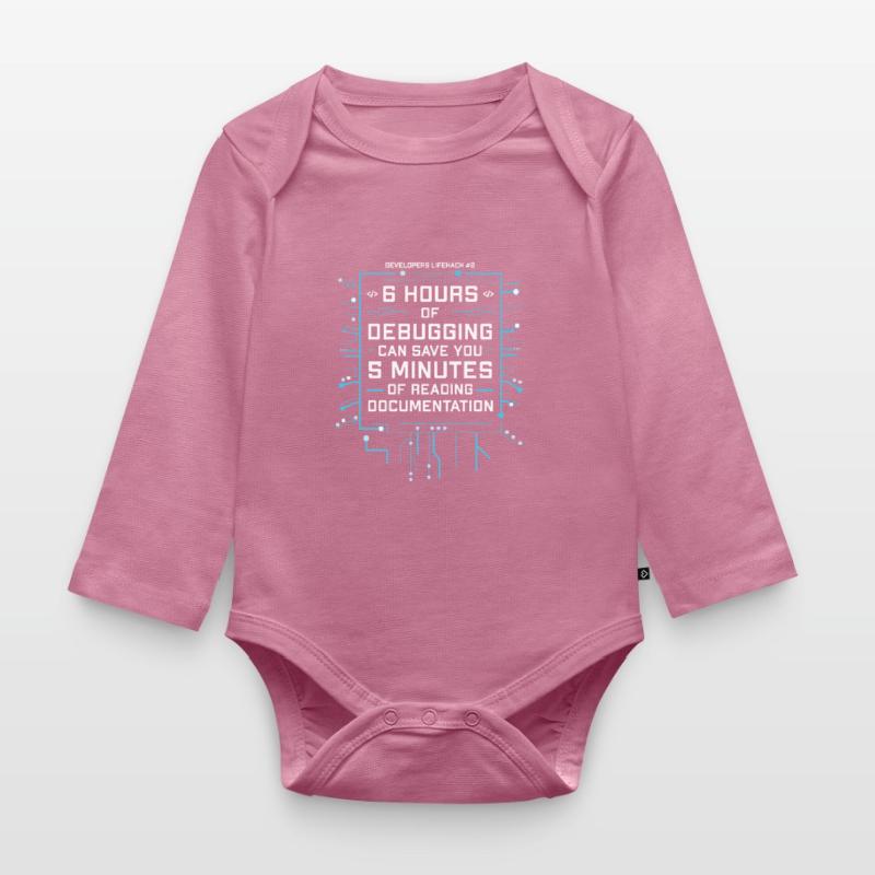 Programmer Humor Coding Jokes Developer Organic Longsleeve Baby Bodysuit