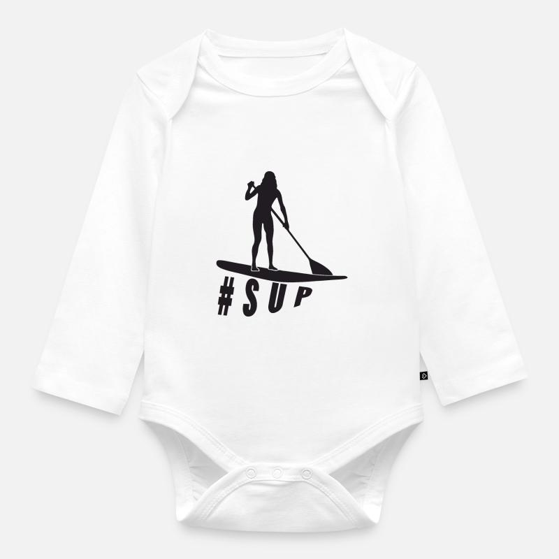 SOUPER - Body Bébé bio manches longues - blanc