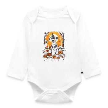 Halloween Dogs Fun Trick ou Treat Spooky Dogs - Body Bébé bio manches longues - blanc - Devant