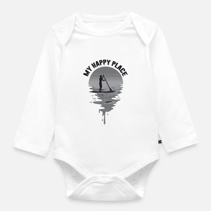 SUP - Baby Bio-Langarm-Body - Weiß