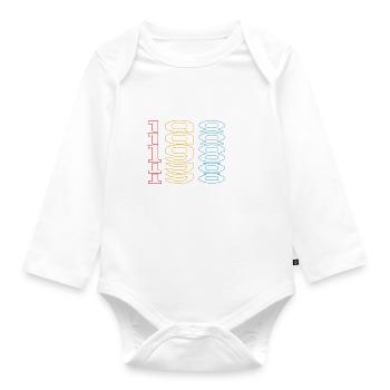 Limited Edition 1981 Geburtstag 1981 Vintage Retro - Baby Bio-Langarm-Body - Weiß - Vorne