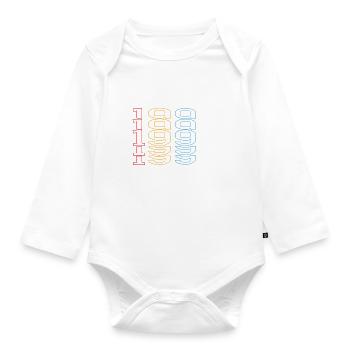 Edition Limitée 1995 Anniversaire 1995 Vintage Rétro - Body Bébé bio manches longues - blanc - Devant