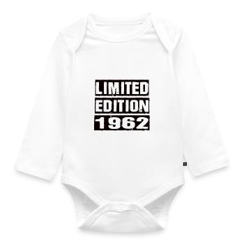 Edition Limitée 1962 Anniversaire 1962 Vintage Rétro - Body Bébé bio manches longues - blanc - Devant