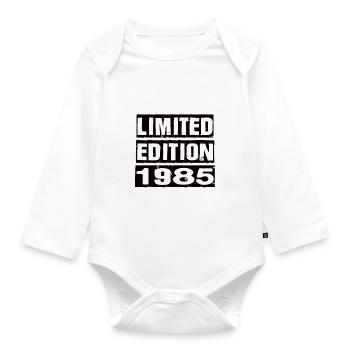 Edition Limitée 1985 Anniversaire 1985 Vintage Rétro - Body Bébé bio manches longues - blanc - Devant