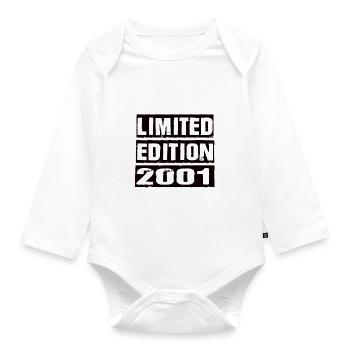 Limited Edition 2001 Geburtstag 2001 Vintage Retro - Baby Bio-Langarm-Body - Weiß - Vorne