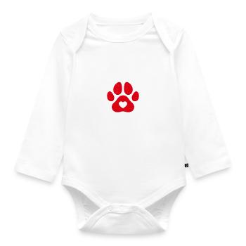 Maltese Owner Gifts - Baby Bio-Langarm-Body - Weiß - Vorne