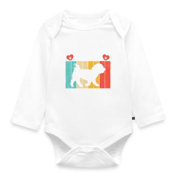 Cadeaux de propriétaire maltais - Body Bébé bio manches longues - blanc - Devant