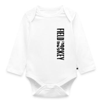 Field Hockey Field Hockey - Organic Longsleeve Baby Bodysuit - white - Front