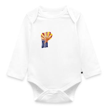 Arizona Américain U.S. Patriot USA Cultivé - Body Bébé bio manches longues - blanc - Devant