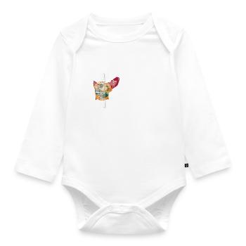 Floridianer Amerikaner US-Patriot USA Gewachsen - Baby Bio-Langarm-Body - Weiß - Vorne