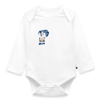 Louisianan American U.S. Patriot USA cultivé - Body Bébé bio manches longues - blanc - Devant