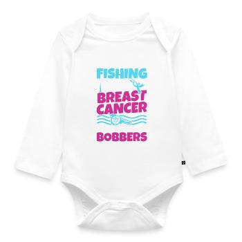 Articles de sensibilisation au cancer du sein - Body Bébé bio manches longues - blanc - Devant