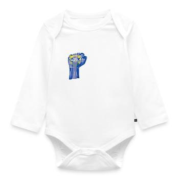 Nevadaner Amerikaner US-Patriot USA Gewachsen - Baby Bio-Langarm-Body - Weiß - Vorne