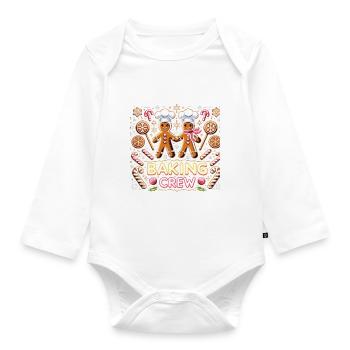 Équipe de pâtisserie - Body Bébé bio manches longues - blanc - Devant