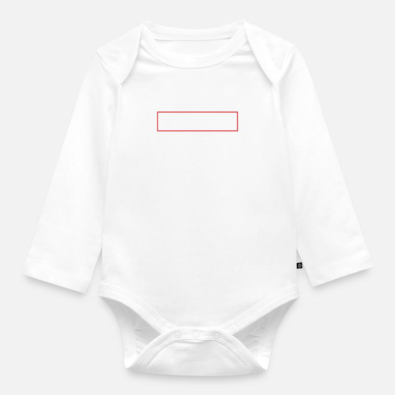 Drapeau agitant la fanfare garde de couleur - Body Bébé bio manches longues - blanc