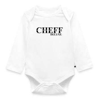 Cheff Deluxe Design pour le Cheff - Body Bébé bio manches longues - blanc - Devant