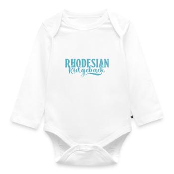Rhodesian Ridgeback Gifts - Organic Longsleeve Baby Bodysuit - white - Front