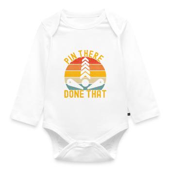Pinball Flipper - Organic Longsleeve Baby Bodysuit - white - Front