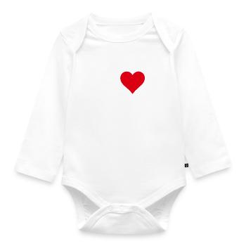 I Love Saint Nazaire Cadeau Tourisme - Body Bébé bio manches longues - blanc - Devant