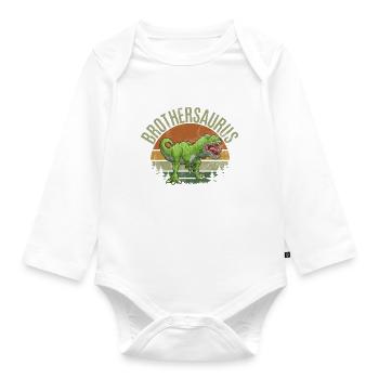 Brother Gifts - Baby Bio-Langarm-Body - Weiß - Vorne