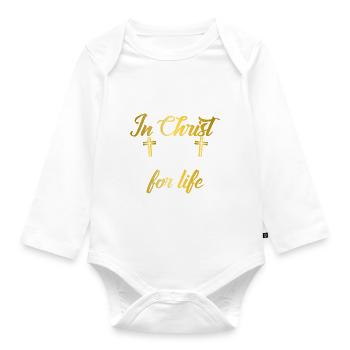 Brother Gifts - Baby Bio-Langarm-Body - Weiß - Vorne