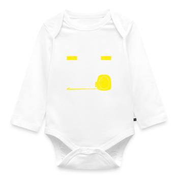 Tiler Floor Layer - Organic Longsleeve Baby Bodysuit - white - Front