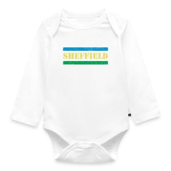 Sheffield - Baby Bio-Langarm-Body - Weiß - Vorne