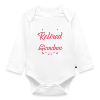 Grandma Gifts - Baby Bio-Langarm-Body - Weiß - Vorne
