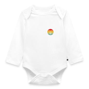 Tennis Sport Fan Court Training - Baby Bio-Langarm-Body - Weiß - Vorne