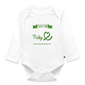 Organ Donor Spleen Organ Transplant - Organic Longsleeve Baby Bodysuit - white - Front