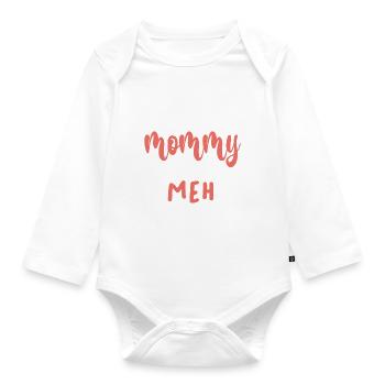 I went from mom to mom to be great - Organic Longsleeve Baby Bodysuit - white - Front