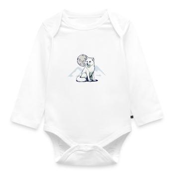 Cadeaux amusants pour les amoureux du renard - Body Bébé bio manches longues - blanc - Devant