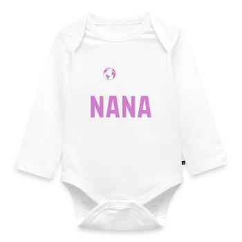 Cadeaux Nana - Body Bébé bio manches longues - blanc - Devant