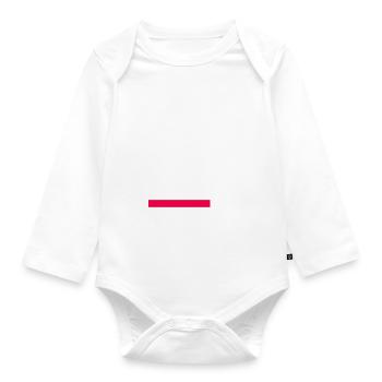 I went from mom to mom to be great - Organic Longsleeve Baby Bodysuit - white - Front