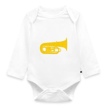 Tuba Tubiste - Body Bébé bio manches longues - blanc - Devant