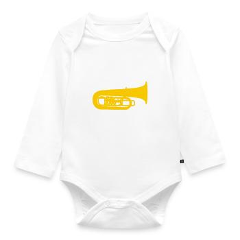 Tuba Tubiste - Body Bébé bio manches longues - blanc - Devant
