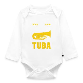 Tuba Tubiste - Body Bébé bio manches longues - blanc - Devant