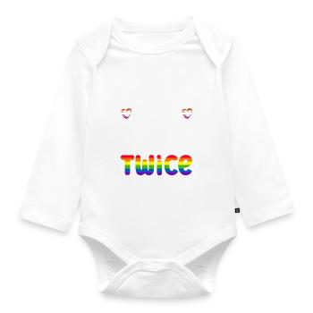 Gay Mom Lesbian Mothers Mothers Day - Organic Longsleeve Baby Bodysuit - white - Front